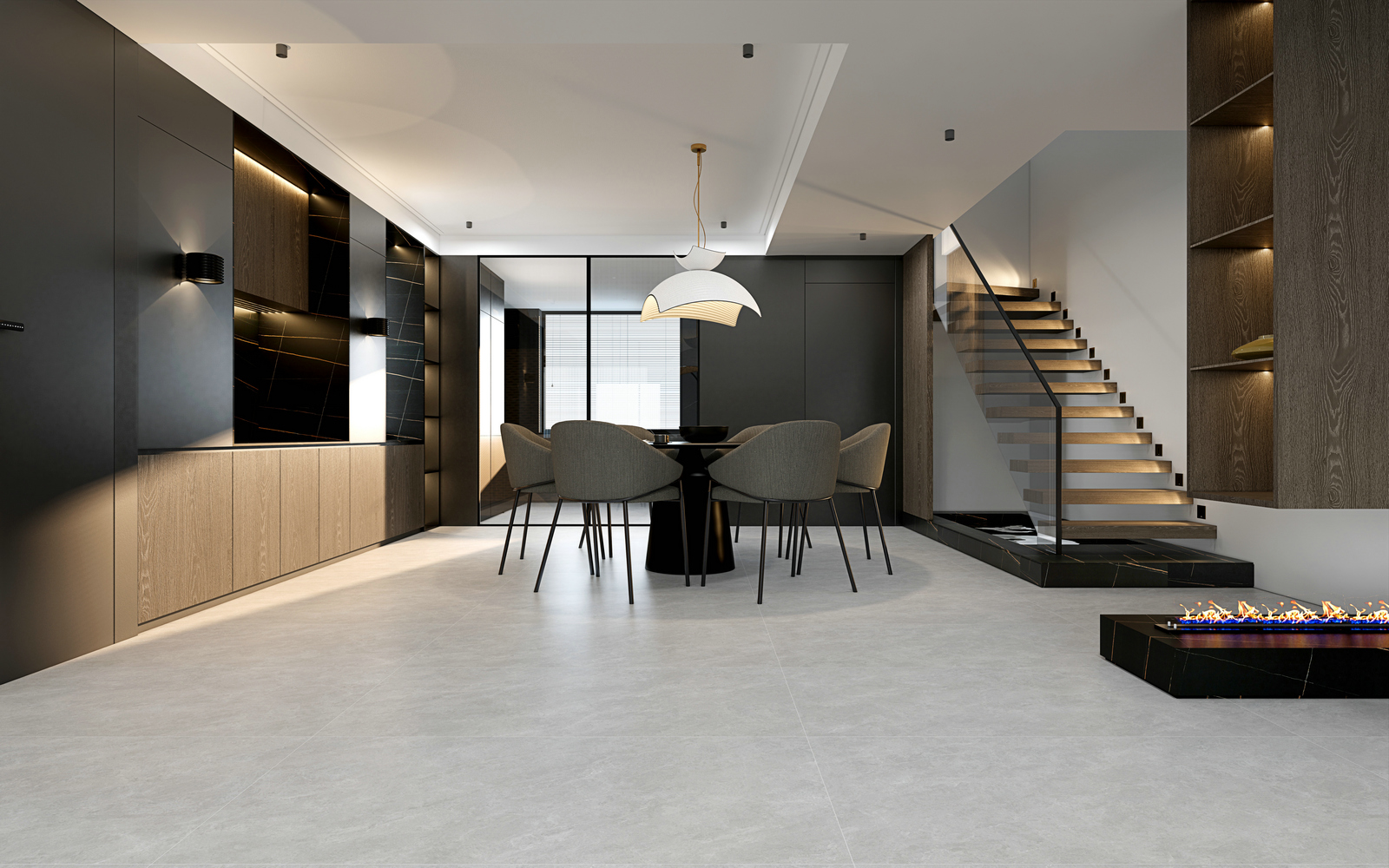 雾冰灰（子母配）效果图