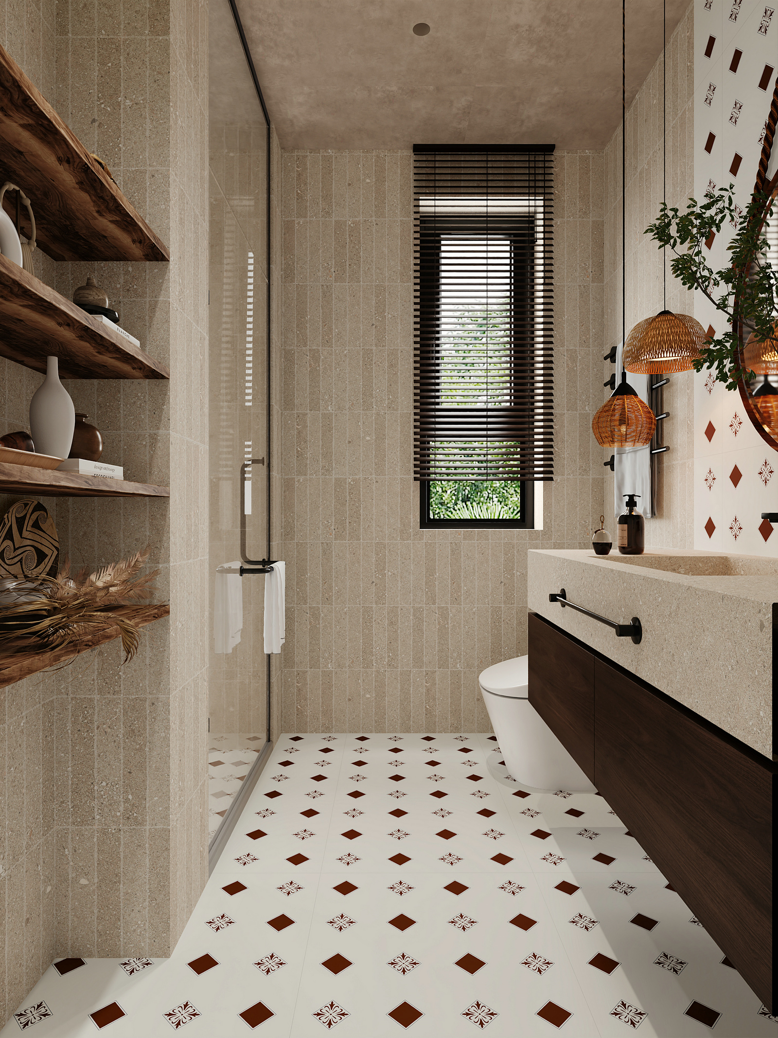 摩卡棋盘效果图