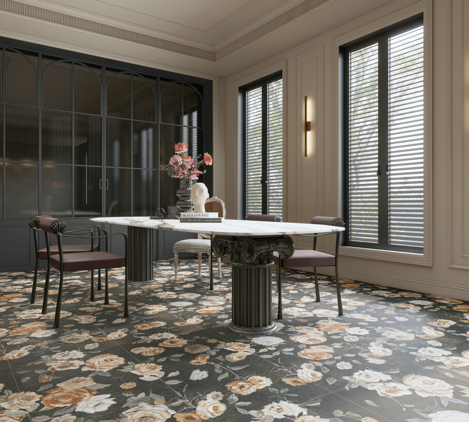 墨色玫瑰效果图